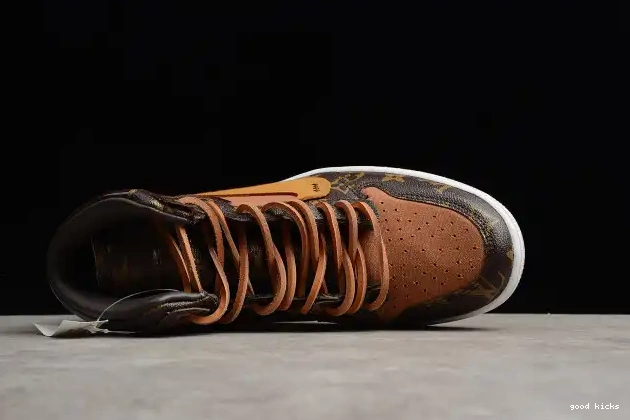 Rep Jordan AQ0818-158 Off-Louis x Air OW 1 AJ1 0619